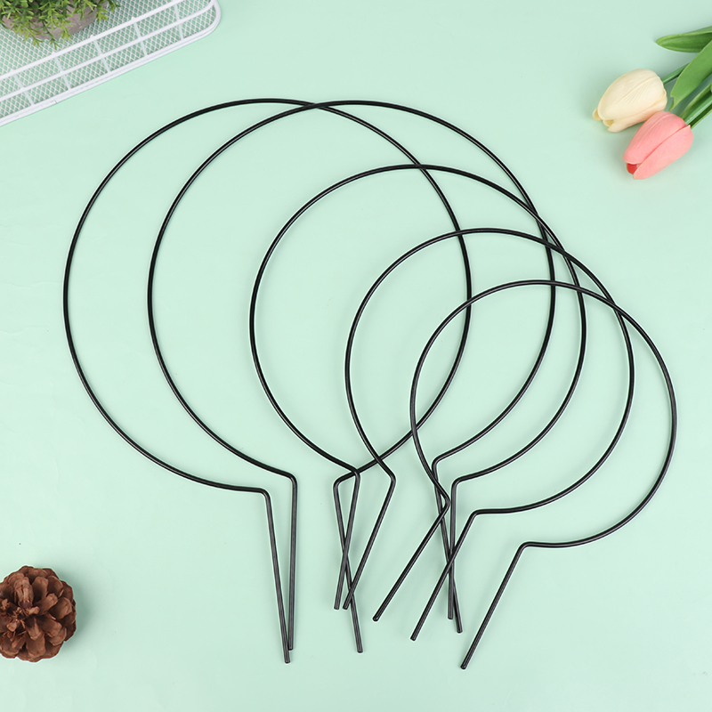 Florist Supp - 2Pcs Iron Heart-Shaped Garden Plant Support