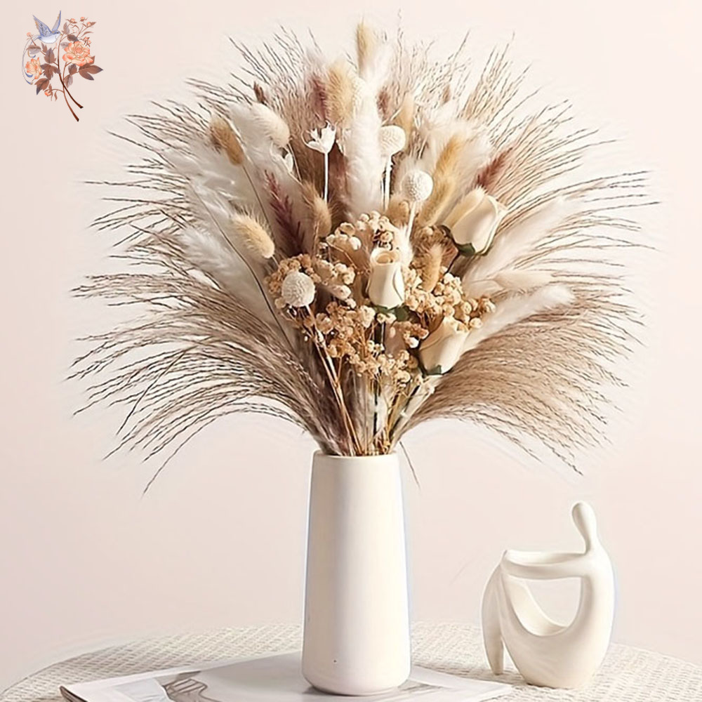 80Pcs Artificial Dried Flowers - Baby Breath Dried ulasan dan harga