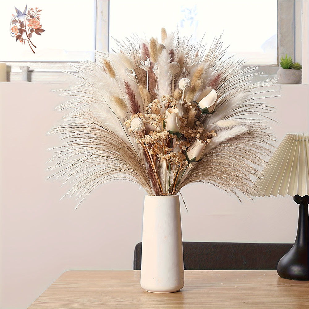 80Pcs Artificial Dried Flowers - Baby Breath Dried ulasan dan harga