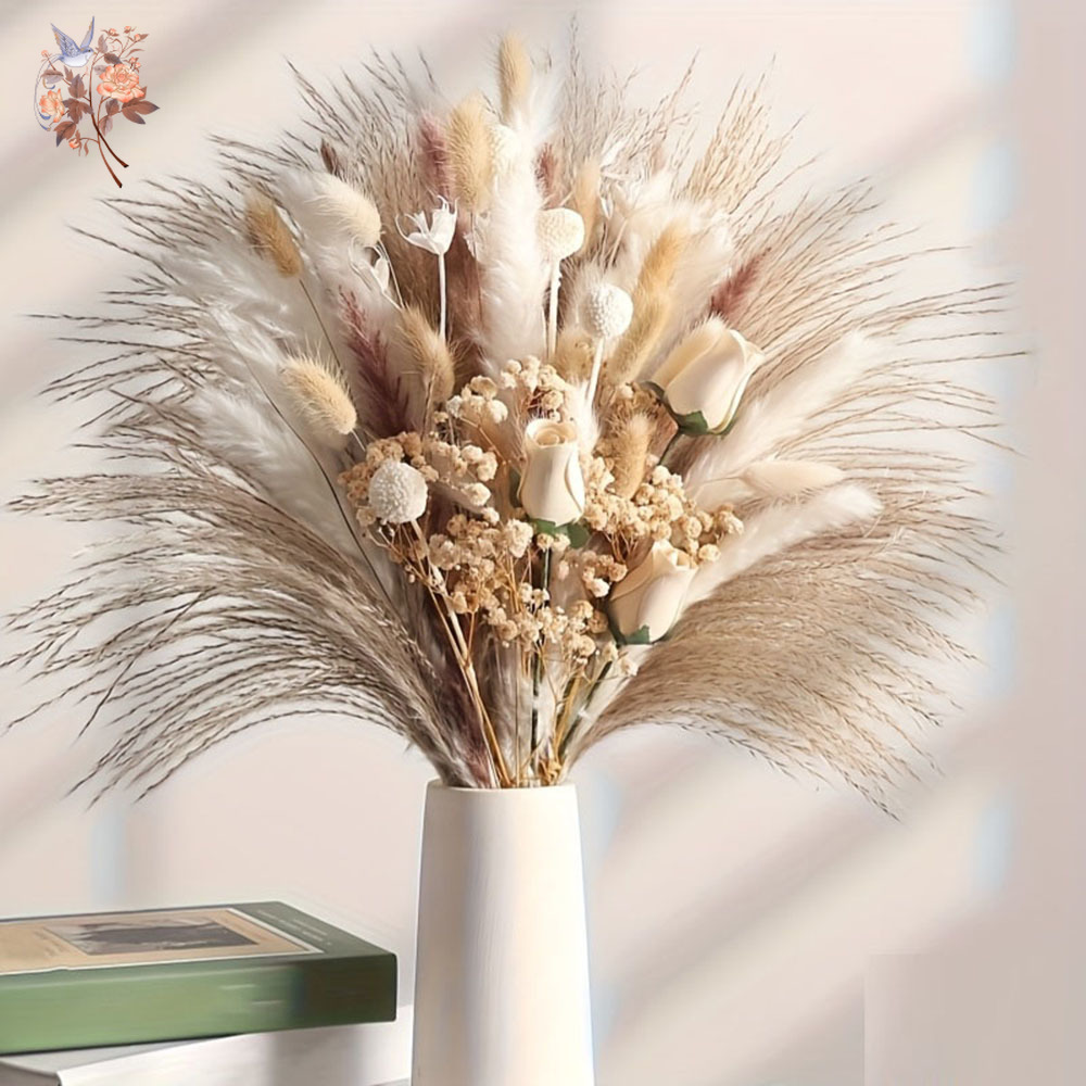 80Pcs Artificial Dried Flowers - Baby Breath Dried ulasan dan harga
