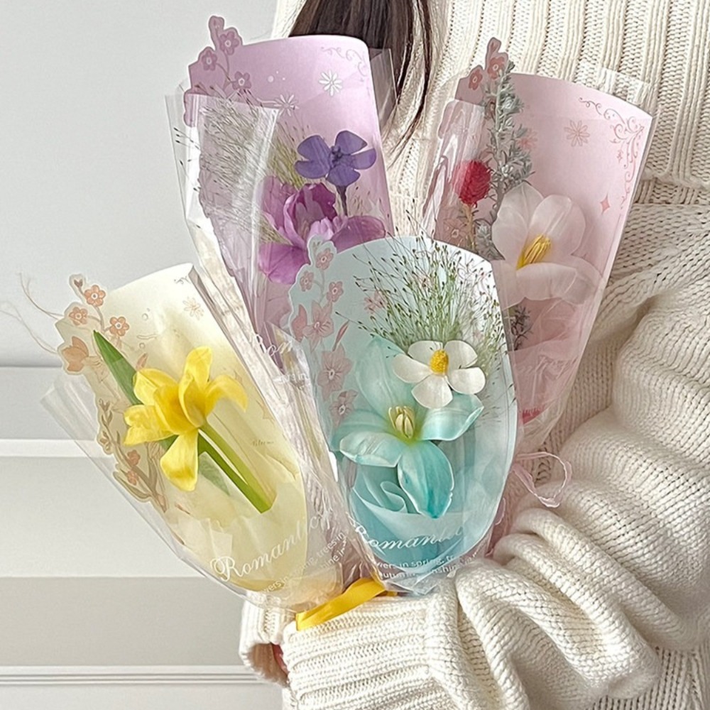 10Pcs Transparent Flower Packa - Florist Supply House ulasan dan harga