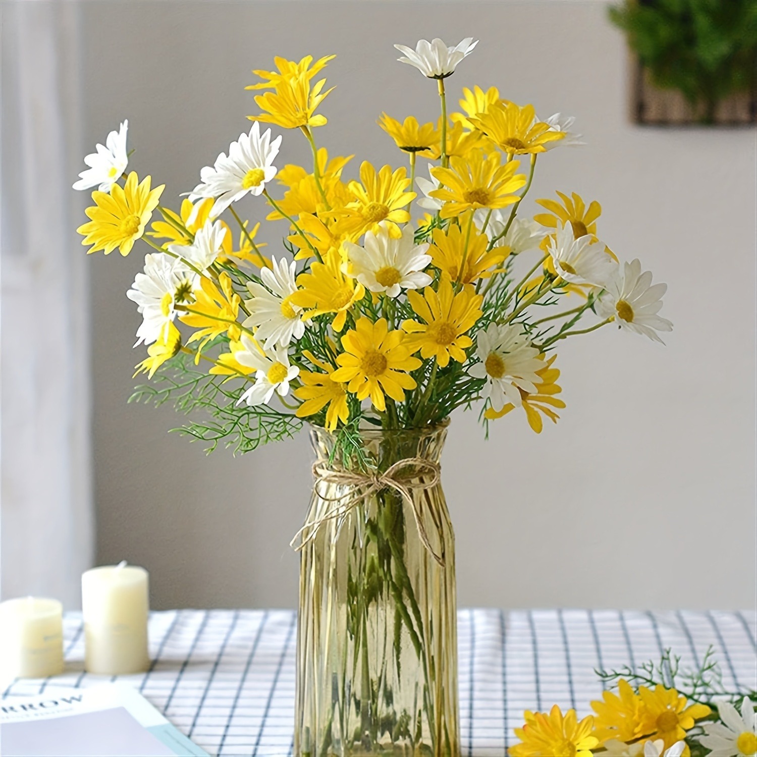 1/2/3Pcs Daisy Artificial Flow - Baby Breath Dried ulasan dan harga