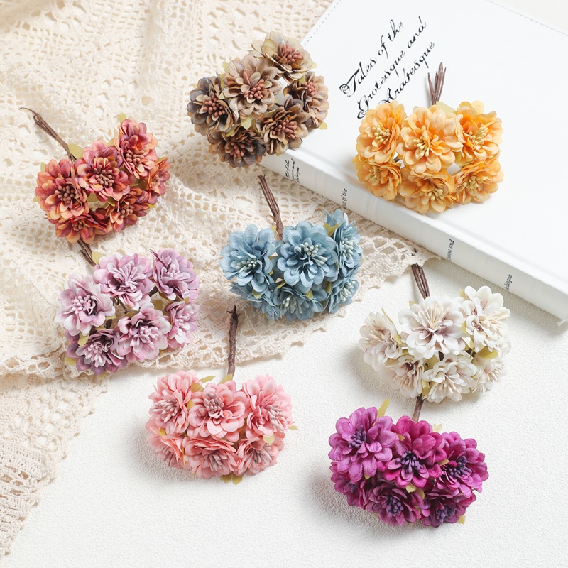 1/3Pcs 11cm Fake Silk Daisy Ar - Baby Breath Dried ulasan dan harga