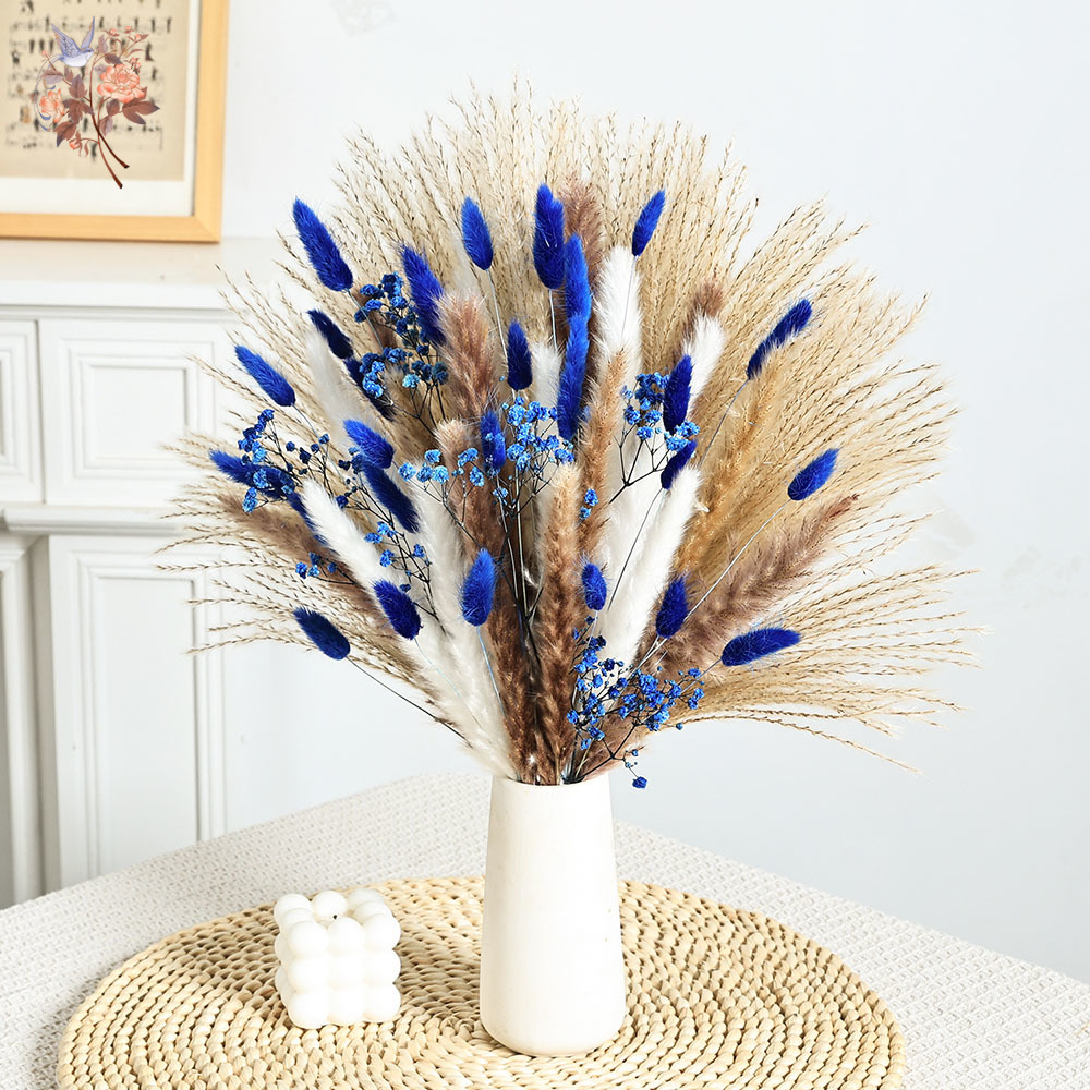 70 Stem Blue Fluffly Rabbit Ta - Florist Supp ulasan dan harga