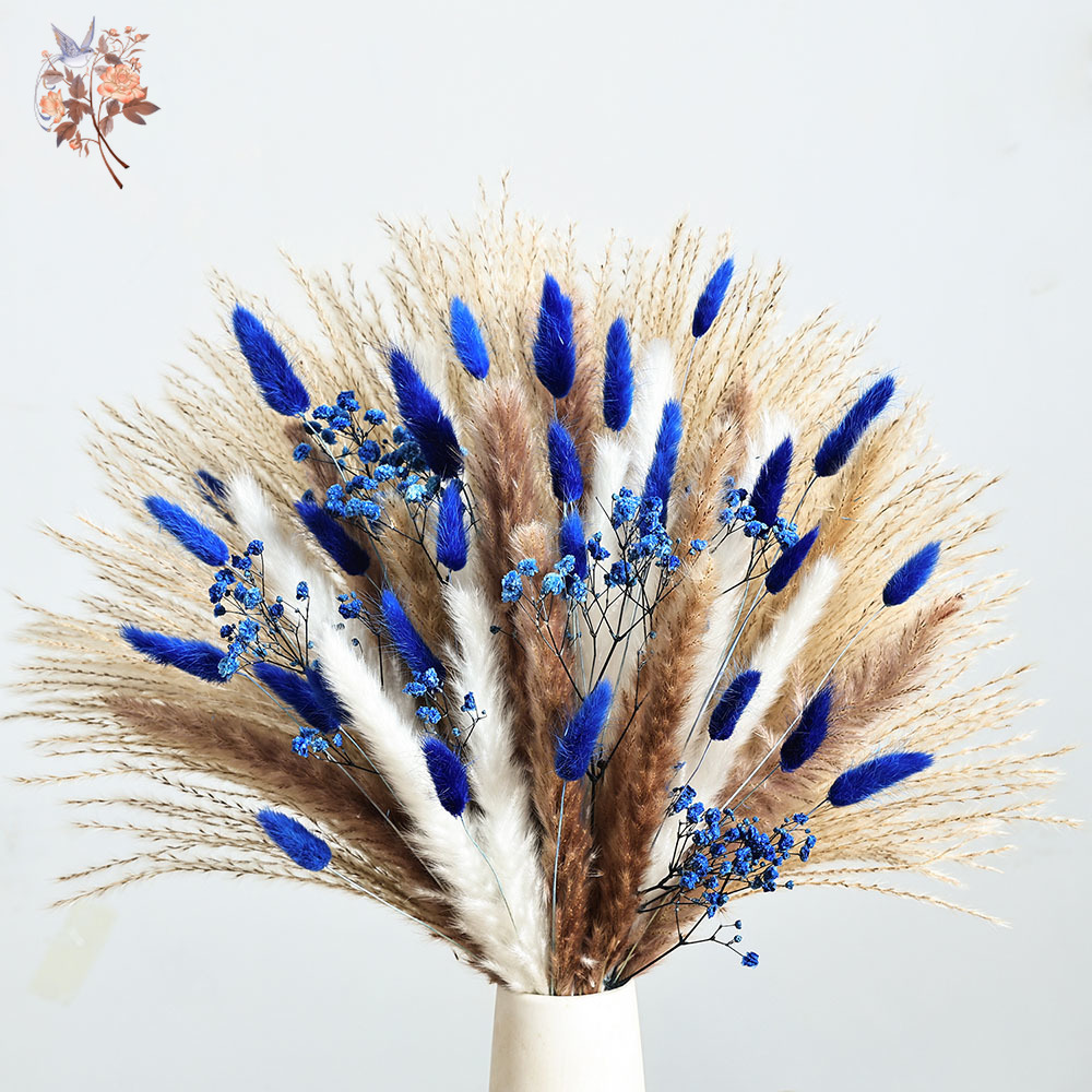 70 Stem Blue Fluffly Rabbit Ta - Florist Supp ulasan dan harga