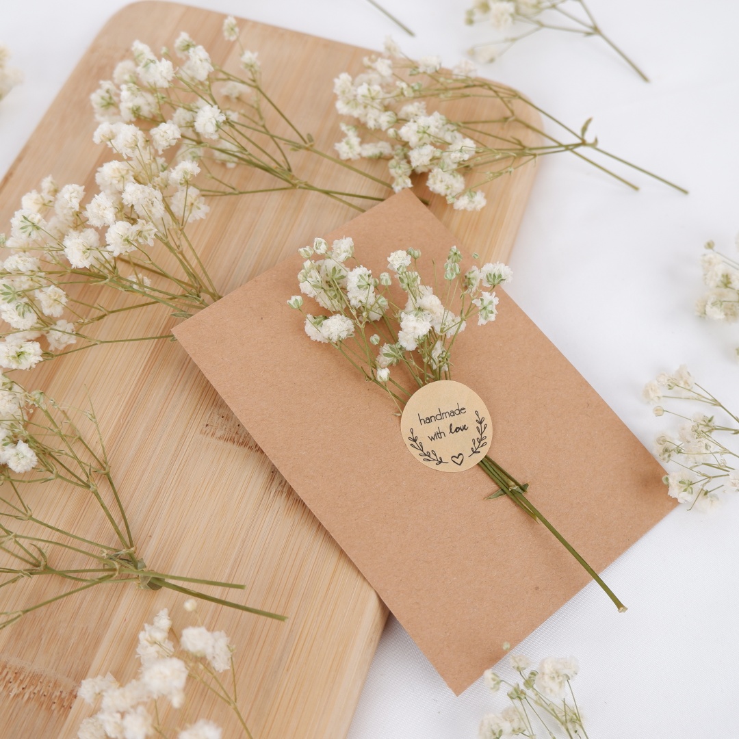 Dried Flowers White Mini Dried - Baby Breath Dried ulasan dan harga