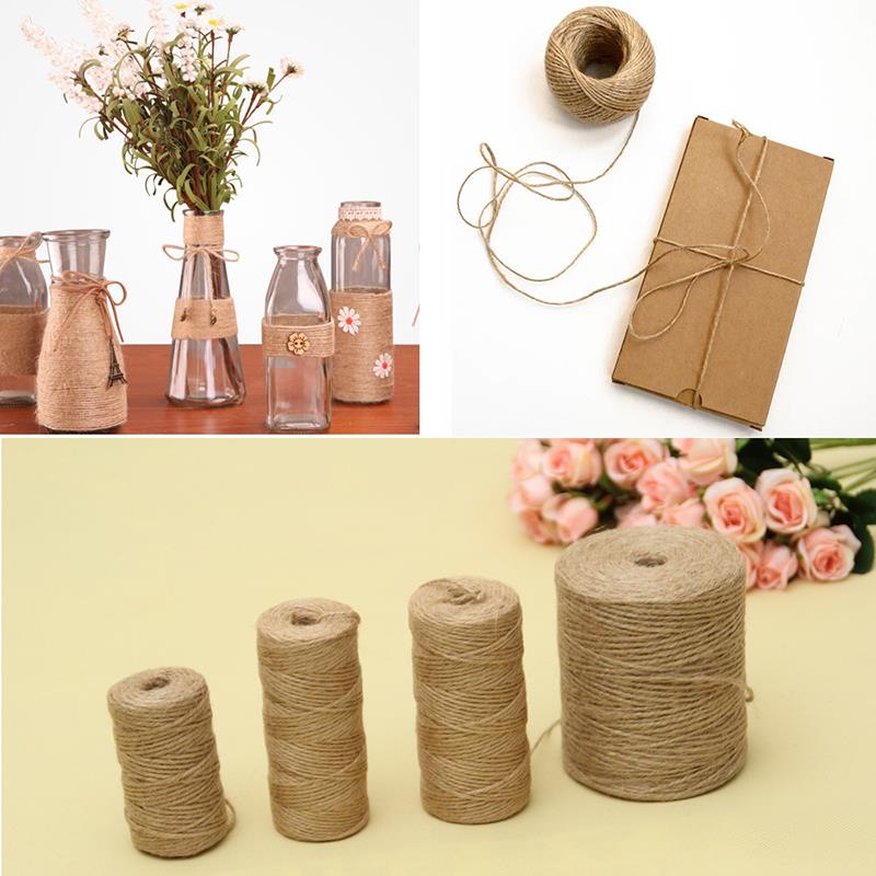 30/50/300Meters Natural Vintag - Twine Jute Natural ulasan dan harga
