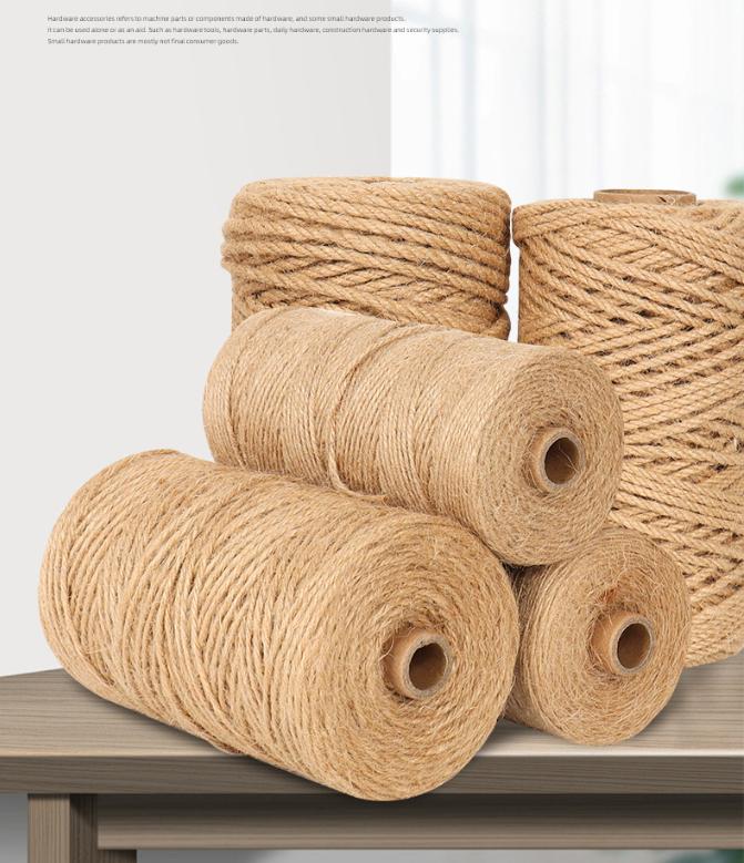 100M Natural Vintage Jute Rope - Twine Jute Natural ulasan dan harga