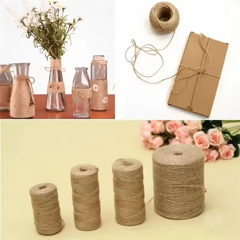 100M Natural Vintage Jute Rope - Twine Jute Natural ulasan dan harga