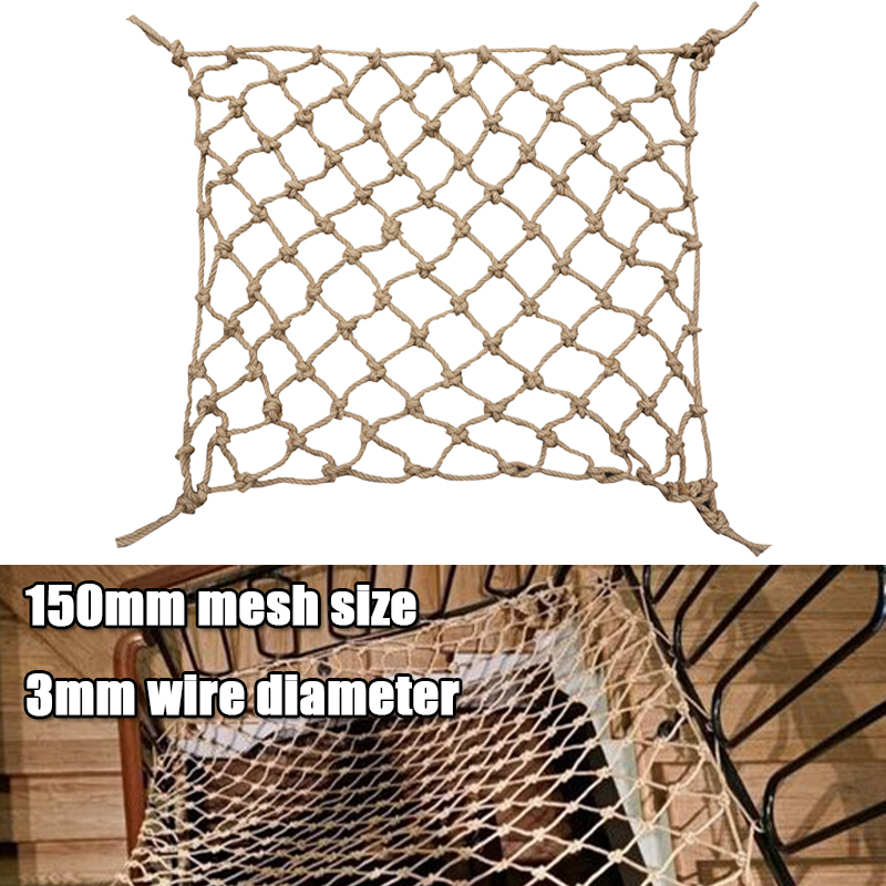 1Pc Hemp Rope Climbing Net Nat - Twine Jute Natural ulasan dan harga
