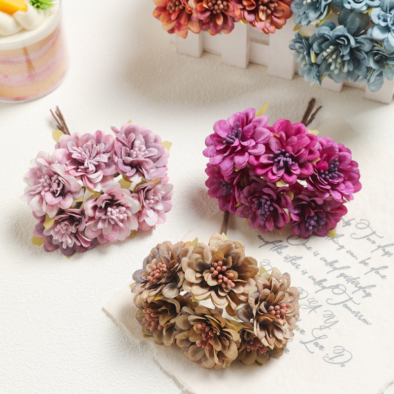 11CM Fake Silk Daisy Artificia - Baby Breath Dried ulasan dan harga