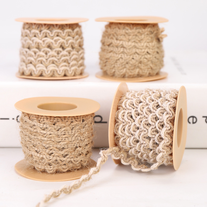 5M Natural Jute Ribbon Rope St - Twine Jute Natural ulasan dan harga