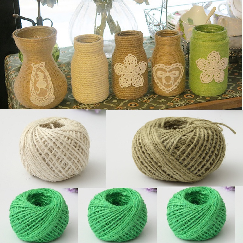 50m Natural Jute Twine for Art - Twine Jute Natural ulasan dan harga