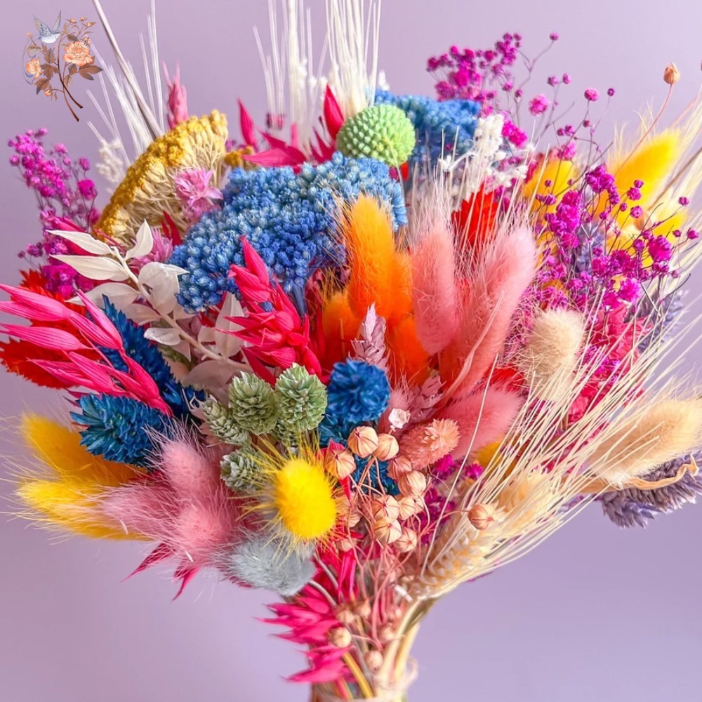 Colorful Dried Flowers Wedding - Baby Breath Dried ulasan dan harga