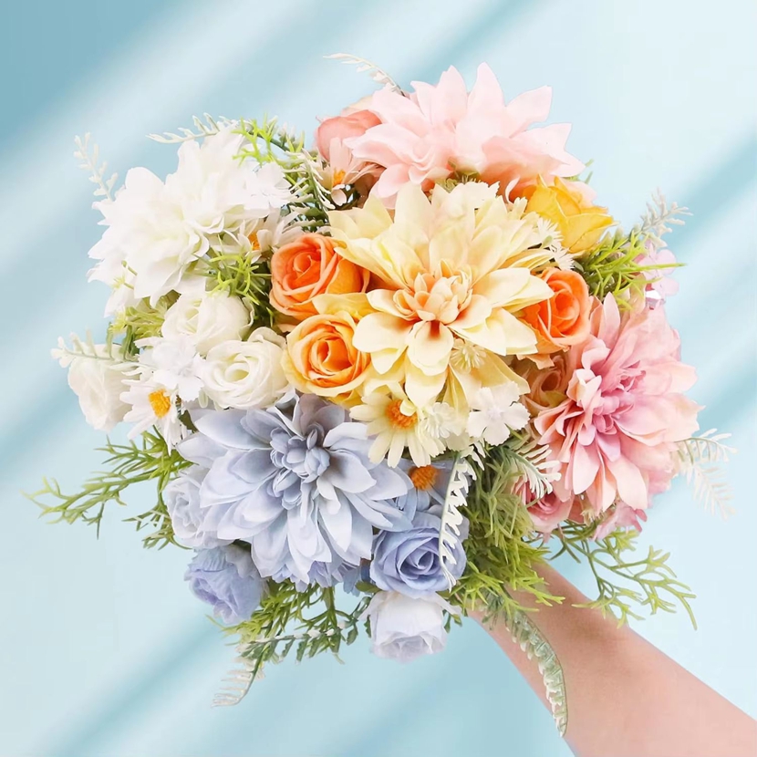 2/5PCS Artificial Rose Flowers - Baby Breath Dried ulasan dan harga
