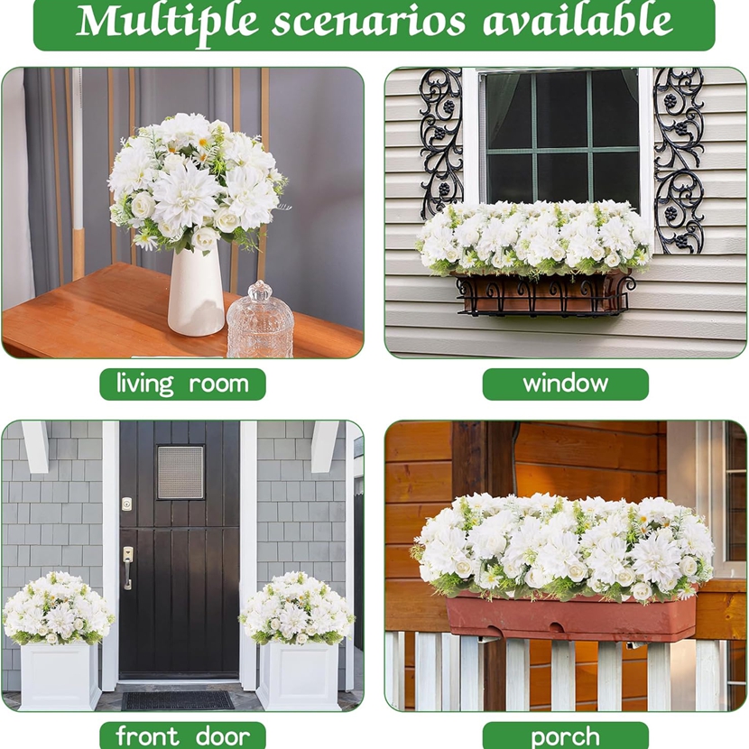 2/5PCS Artificial Rose Flowers - Baby Breath Dried ulasan dan harga