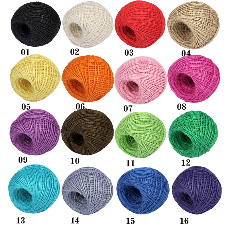 DIY Natural 2mm 50M/Roll Color - Twine Jute Natural ulasan dan harga
