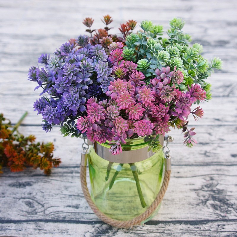 Plastic Succulent plants artif - Baby Breath Dried ulasan dan harga