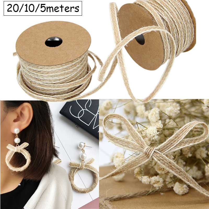 20/10/5M Natural Jute Rope Cor - Twine Jute Natural ulasan dan harga