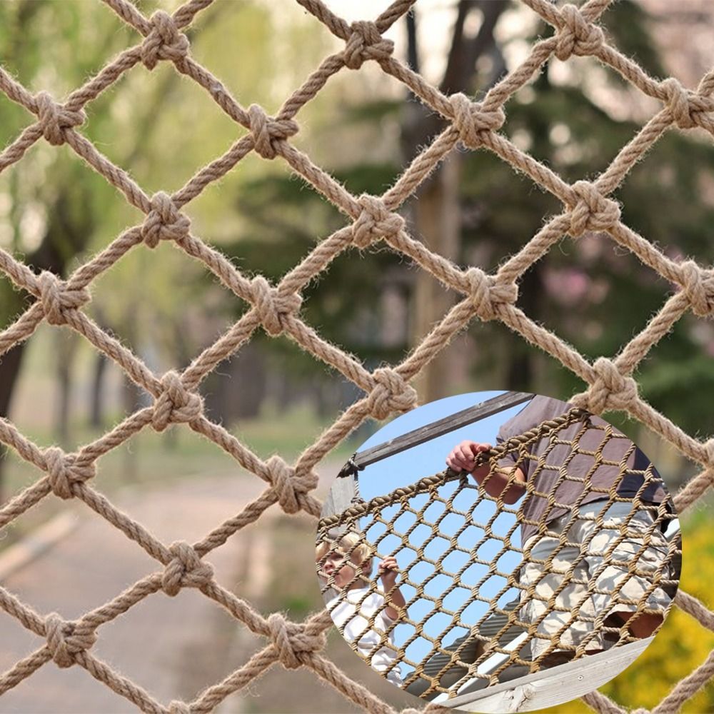 Hemp Rope Climbing Net Nature  - Twine Jute Natural ulasan dan harga