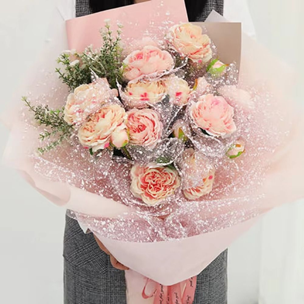 Snowflake Fresh Flower Wrappin - Florist Supply Paper ulasan dan harga